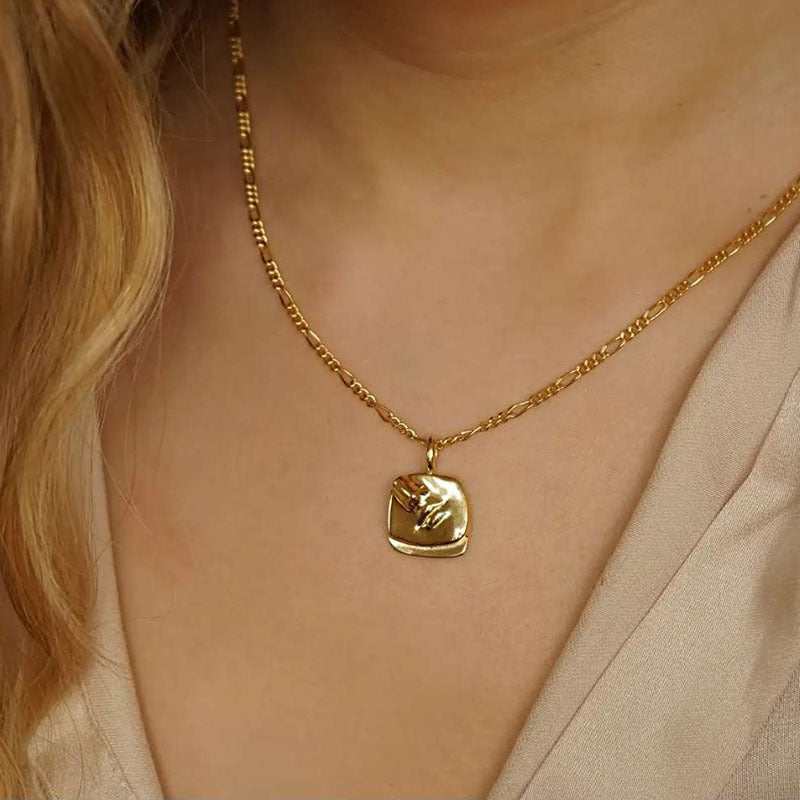 Face Pendant Necklace